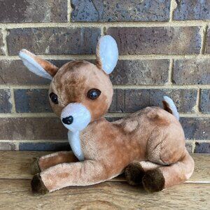 Vtg 1977 Dakin Spotted Deer Plush Fawn Stuffed Animal Shredded Clippings